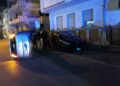 Schianto a Sant'Alessio Siculo, sbatte contro un'auto in sosta e si ribalta: ferito un uomo. FOTO 1 incidente santalessio2