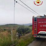 Paternò, auto si ribalta sulla SP 135 1 Incidente SP 135 2