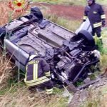 Paternò, auto si ribalta sulla SP 135 2 Incidente SP 135 3