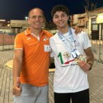 Il tecnico Antonello Aliberti con Santi Arici ATLETICA SAVOCA