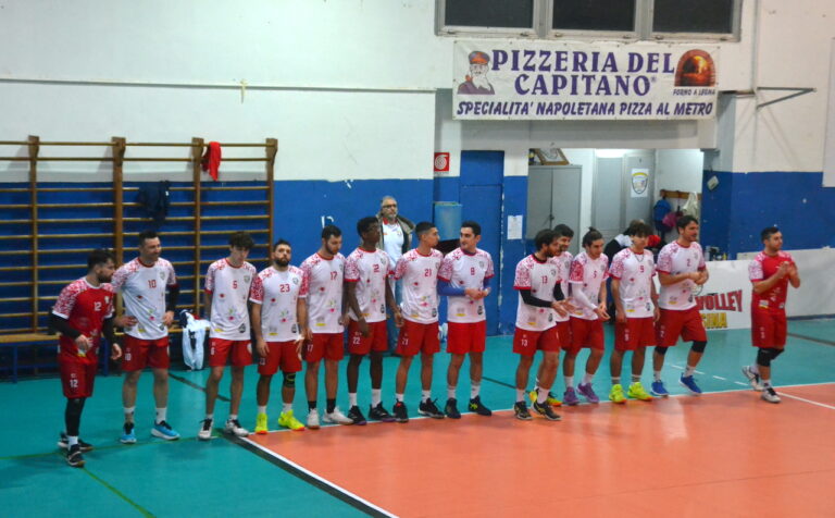 ingresso in campo squadra Ambiente Lab Team Volley Serie C maschile