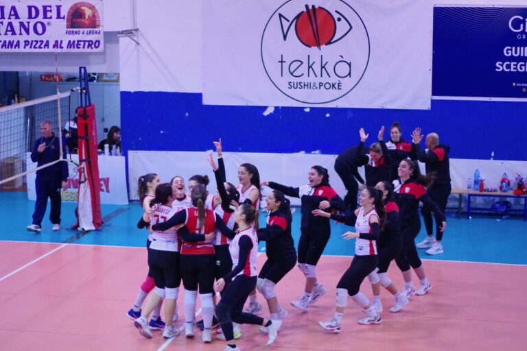 Festa fine partita Team Volley Messina pallavolo serie C femminile