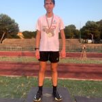 Andrea Sutera sul podio a Siracusa ATLETICA SAVOCA 1