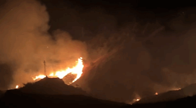 Incendio nel comprensorio jonico: fiamme tra Sant'Alessio e Forza d'Agrò