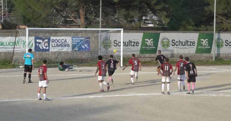 Real Rocchenere – Alkantara 1-1, highlights Il gol su rigore di Amante