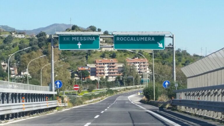 A18 uscita roccalumera direzione me 2