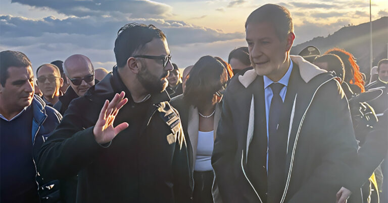 Dopo il Ciclone Harry, Nello Musumeci a Santa Teresa di Riva: «Stato di emergenza nazionale entro la prossima settimana» Lo Giudice Musumeci2