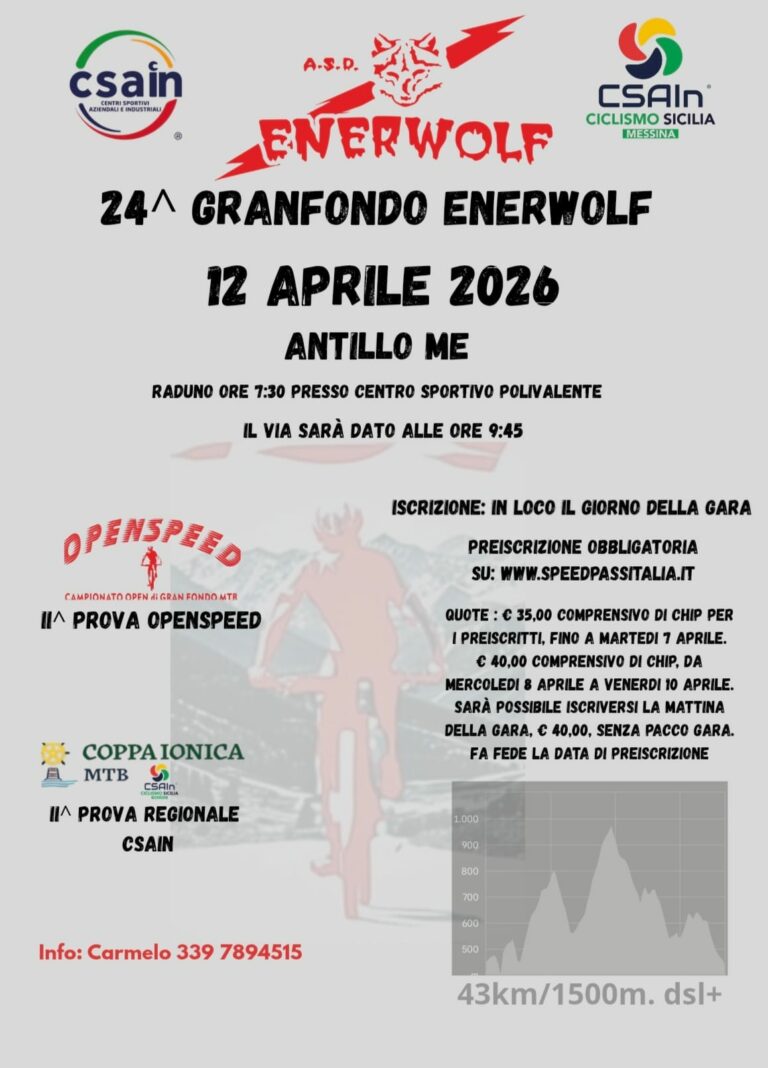 Granfondo Enerwolf 2026: sport, passione e spettacolo ad Antillo WhatsApp Image 2026 04 07 at 18.12.44